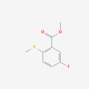 molecular formula C9H9FO2S B6304555 5-氟-2-(甲硫基)苯甲酸甲酯 CAS No. 1879026-30-8