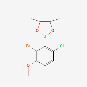 2-Bromo-6-chloro-3-methoxyphenylboronic acid pinacol ester