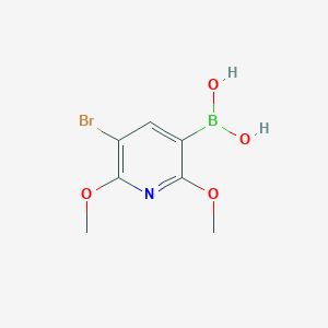 molecular formula C7H9BBrNO4 B6304596 5-Bromo-2,6-dimethoxypyridine-3-boronic acid CAS No. 2121513-61-7