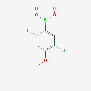 molecular formula C8H9BClFO3 B6304601 5-Chloro-4-ethoxy-2-fluorophenylboronic acid CAS No. 2121511-65-5