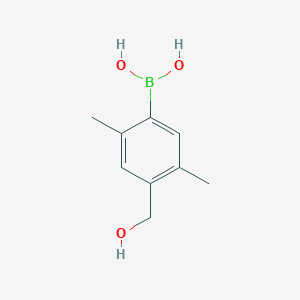 molecular formula C9H13BO3 B6304603 2,5-Dimethyl-4-hydroxymethylphenylboronic acid CAS No. 2121513-81-1