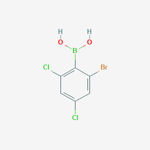 molecular formula C6H4BBrCl2O2 B6304616 6-Bromo-2,4-dichlorophenylboronic acid CAS No. 2121514-51-8