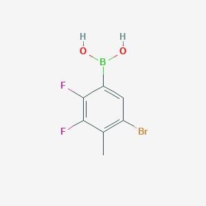 molecular formula C7H6BBrF2O2 B6304631 5-Bromo-2,3-difluoro-4-methylphenylboronic acid CAS No. 2121513-00-4