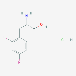 molecular formula C9H12ClF2NO B6304663 2-Amino-3-(2,4-difluoro-phenyl)-propan-1-ol hydrochloride CAS No. 1379892-25-7
