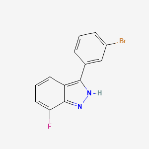 7-Fluoro-3-(3-bromophenyl)-1H-indazole