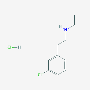 molecular formula C10H15Cl2N B6304724 [2-(3-Chloro-phenyl)-ethyl]-ethyl-amine hydrochloride CAS No. 1965308-94-4