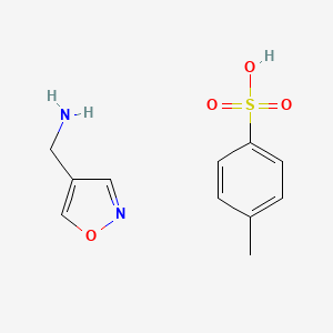 molecular formula C11H14N2O4S B6304735 c-Isoxazol-4-yl-methylamine tosylate CAS No. 1965309-18-5