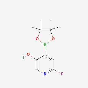 2-Fluoro-5-hydroxypyridine-4-boronic acid pinacol ester