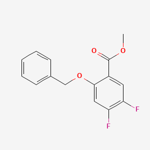 molecular formula C15H12F2O3 B6304762 Methyl 2-(benzyloxy)-4,5-difluorobenzoate CAS No. 1823267-50-0