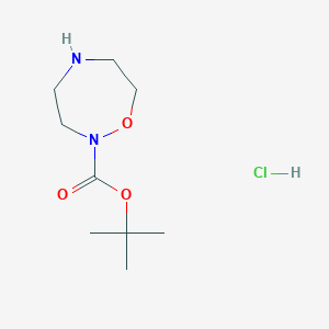 molecular formula C9H19ClN2O3 B6304795 Boc(2)-Oxadiazepane*HCl CAS No. 1350362-73-0