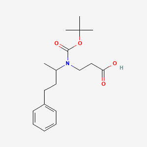 molecular formula C18H27NO4 B6304834 3-{[(t-Butoxy)carbonyl](4-phenylbutan-2-yl)amino}propanoic acid CAS No. 2197056-69-0