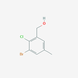 molecular formula C8H8BrClO B6304840 (3-Bromo-2-chloro-5-methylphenyl)methanol CAS No. 2090528-44-0
