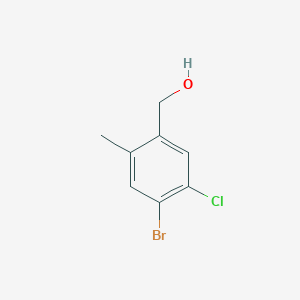molecular formula C8H8BrClO B6304847 (4-Bromo-5-chloro-2-methylphenyl)methanol CAS No. 2091453-69-7