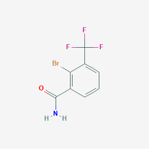 molecular formula C8H5BrF3NO B6304853 2-Bromo-3-trifluoromethyl-benzamide CAS No. 1369884-25-2