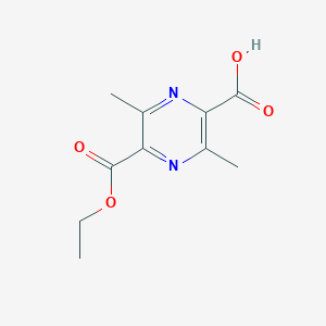 molecular formula C10H12N2O4 B6304881 5-(Ethoxycarbonyl)-3,6-dimethylpyrazine-2-carboxylic acid CAS No. 2091155-40-5