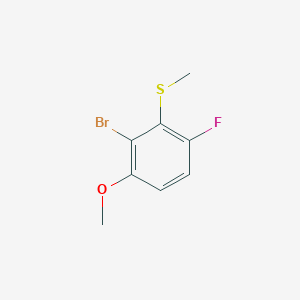 molecular formula C8H8BrFOS B6304887 (2-Bromo-6-fluoro-3-methoxyphenyl)(methyl)sulfane CAS No. 2090548-28-8