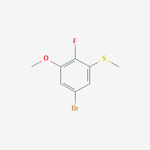molecular formula C8H8BrFOS B6304937 (5-Bromo-2-fluoro-3-methoxyphenyl)(methyl)sulfane CAS No. 2091705-75-6