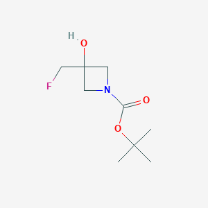 molecular formula C9H16FNO3 B6304947 tert-Butyl 3-(fluoromethyl)-3-hydroxyazetidine-1-carboxylate CAS No. 2090743-38-5