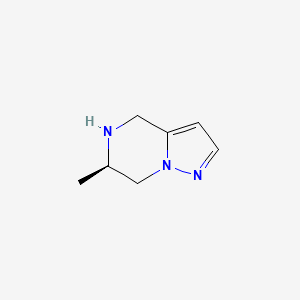 molecular formula C7H11N3 B6304985 (R)-6-Methyl-4,5,6,7-tetrahydropyrazolo[1,5-a]pyrazine CAS No. 2090270-33-8