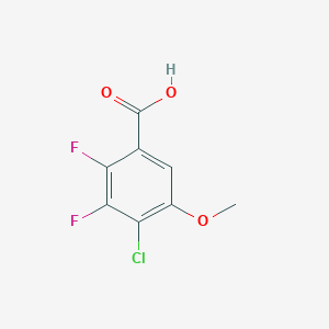 molecular formula C8H5ClF2O3 B6304986 4-Chloro-2,3-difluoro-5-methoxybenzoic acid CAS No. 1879026-31-9
