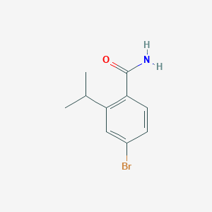 molecular formula C10H12BrNO B6304996 4-Bromo-2-isopropylbenzamide CAS No. 1369883-09-9