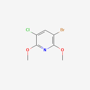 molecular formula C7H7BrClNO2 B6304999 5-Bromo-3-chloro-2,6-dimethoxypyridine CAS No. 1917346-65-6