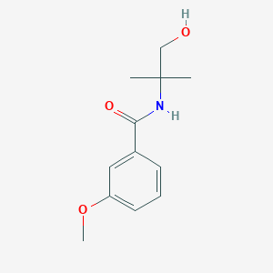 molecular formula C12H17NO3 B6305013 N-(1-Hydroxy-2-methylpropan-2-yl)-3-methoxybenzamide CAS No. 78265-39-1