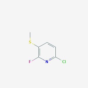 molecular formula C6H5ClFNS B6305056 6-Chloro-2-fluoro-3-(methylthio)pyridine CAS No. 2091530-52-6