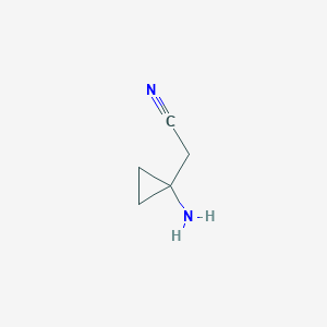 molecular formula C5H8N2 B6305063 2-(1-Aminocyclopropyl)acetonitrile CAS No. 2091152-38-2