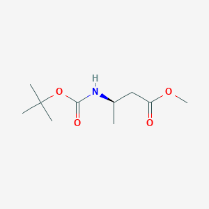 molecular formula C10H19NO4 B063051 Methyl (R)-N-Boc-3-aminobutyrate CAS No. 159877-47-1