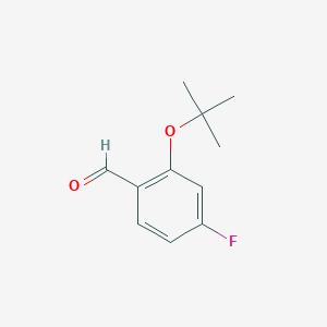 molecular formula C11H13FO2 B6305106 2-t-Butoxy-4-fluorobenzaldehyde CAS No. 1289069-65-3