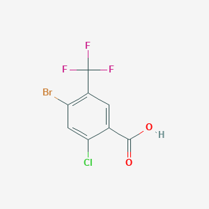 molecular formula C8H3BrClF3O2 B6305108 4-Bromo-2-chloro-5-(trifluoromethyl)benzoic acid CAS No. 2092139-72-3
