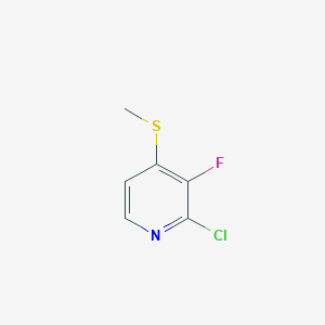 molecular formula C6H5ClFNS B6305115 2-Chloro-3-fluoro-4-(methylthio)pyridine CAS No. 1826110-14-8