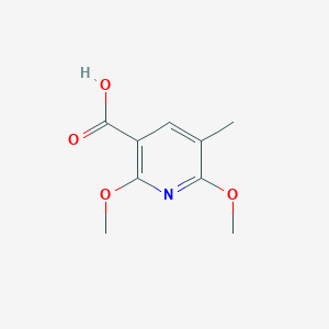 molecular formula C9H11NO4 B6305123 2,6-Dimethoxy-5-methylpyridine-3-carboxylic acid CAS No. 1879026-28-4