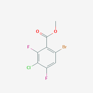 molecular formula C8H4BrClF2O2 B6305136 Methyl 6-bromo-3-chloro-2,4-difluorobenzoate CAS No. 1826110-16-0