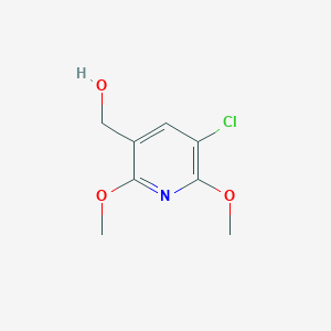 molecular formula C8H10ClNO3 B6305151 5-Chloro-2,6-dimethoxypyridine-3-methanol CAS No. 1879026-29-5