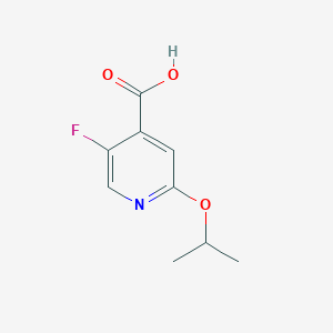 molecular formula C9H10FNO3 B6305164 5-Fluoro-2-(propan-2-yloxy)pyridine-4-carboxylic acid CAS No. 1826110-04-6