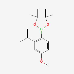 molecular formula C16H25BO3 B6305174 2-Isopropyl-4-methoxyphenyl boronic acid pinacol ester CAS No. 2121512-55-6