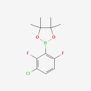 molecular formula C12H14BClF2O2 B6305181 3-Chloro-2,6-difluorophenylboronic acid pinacol ester CAS No. 2028305-90-8