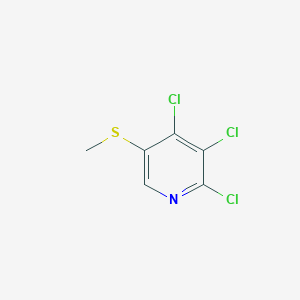 molecular formula C6H4Cl3NS B6305190 2,3,4-三氯-5-(甲硫基)吡啶 CAS No. 1879026-14-8