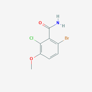 molecular formula C8H7BrClNO2 B6305204 6-Bromo-2-chloro-3-methoxybenzamide CAS No. 2092138-10-6