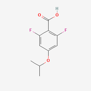 molecular formula C10H10F2O3 B6305234 2,6-Difluoro-4-isopropoxybenzoic acid CAS No. 1993479-26-7