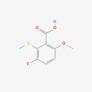 3-Fluoro-6-methoxy-2-(methylthio)benzoic acid