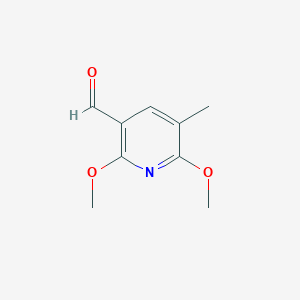 molecular formula C9H11NO3 B6305266 2,6-Dimethoxy-5-methylpyridine-3-carboxaldehyde CAS No. 1826110-13-7
