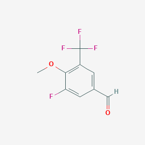 3-Fluoro-4-methoxy-3-(trifluoromethyl)benzaldehyde
