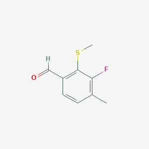 3-Fluoro-4-methyl-2-(methylthio)benzaldehyde