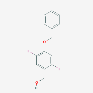 molecular formula C14H12F2O2 B6305408 (2,5-Difluoro-4-phenylmethoxyphenyl)methanol CAS No. 1936712-89-8