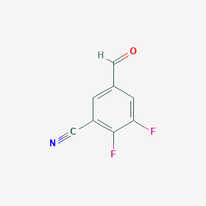 molecular formula C8H3F2NO B6305414 2,3-Difluoro-5-formylbenzonitrile CAS No. 1807274-74-3