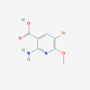 molecular formula C7H7BrN2O3 B6305434 2-Amino-5-bromo-6-methoxynicotinic acid CAS No. 1935891-49-8