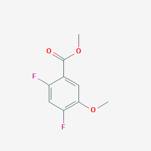 molecular formula C9H8F2O3 B6305442 Methyl 2,4-difluoro-5-methoxybenzoate CAS No. 1804416-21-4